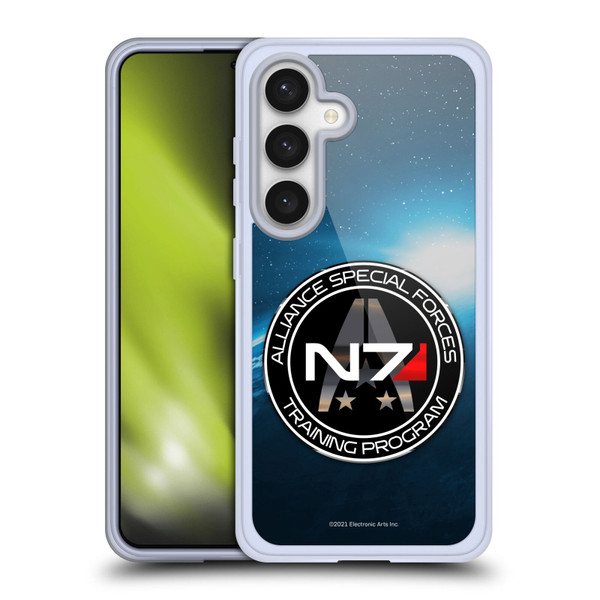 EA Bioware Mass Effect 3 Badges And Logos N7 Training Program Soft Gel Case for Samsung Galaxy S24 5G