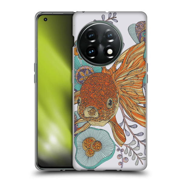 Valentina Animals And Floral Goldfish Soft Gel Case for OnePlus 11 5G