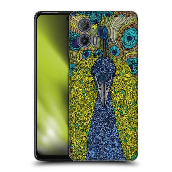 Valentina Birds The Peacock Soft Gel Case for Motorola Moto G73 5G
