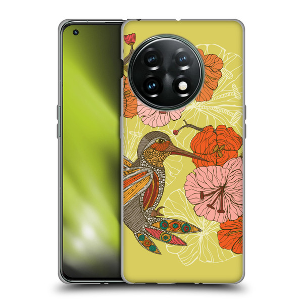 Valentina Birds Hummingbird Flower Soft Gel Case for OnePlus 11 5G