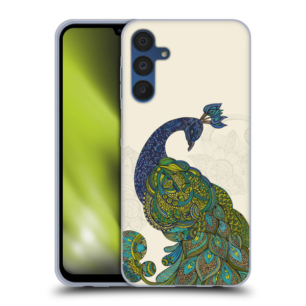 Valentina Birds Peacock Tail Soft Gel Case for Samsung Galaxy A15