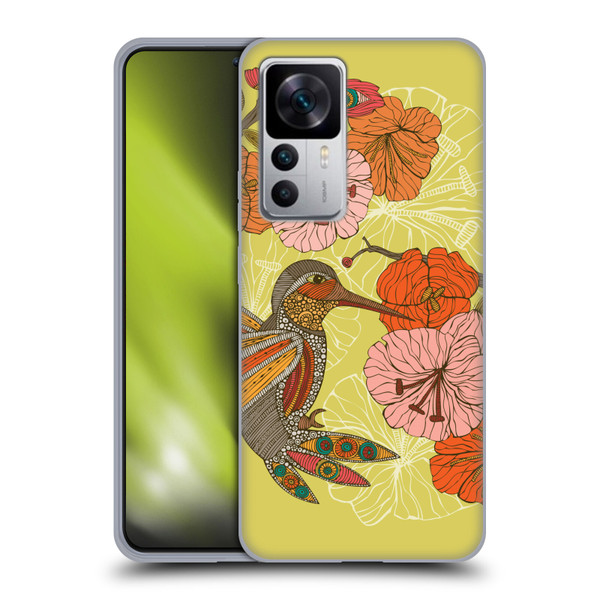 Valentina Birds Hummingbird Flower Soft Gel Case for Xiaomi 12T 5G / 12T Pro 5G / Redmi K50 Ultra 5G