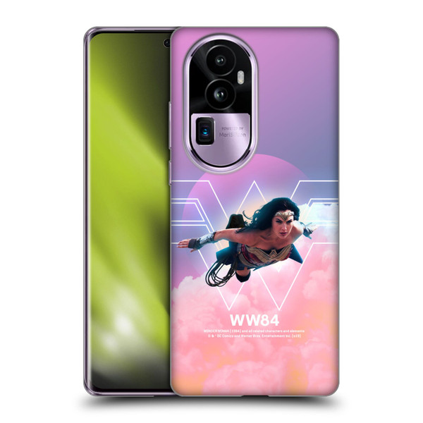 Wonder Woman 1984 80's Graphics Flying Soft Gel Case for OPPO Reno10 Pro+