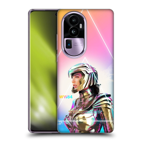 Wonder Woman 1984 80's Graphics Golden Armour 3 Soft Gel Case for OPPO Reno10 Pro+