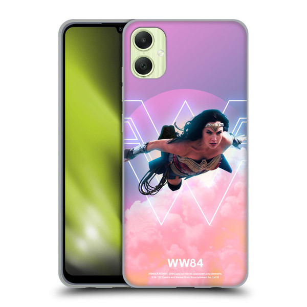Wonder Woman 1984 80's Graphics Flying Soft Gel Case for Samsung Galaxy A05