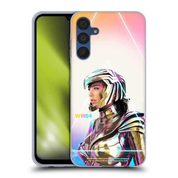 Wonder Woman 1984 80's Graphics Golden Armour 3 Soft Gel Case for Samsung Galaxy A15