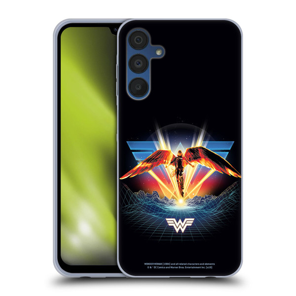 Wonder Woman 1984 80's Graphics Golden Armour Soft Gel Case for Samsung Galaxy A15