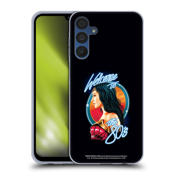 Wonder Woman 1984 80's Graphics Welcome Soft Gel Case for Samsung Galaxy A15