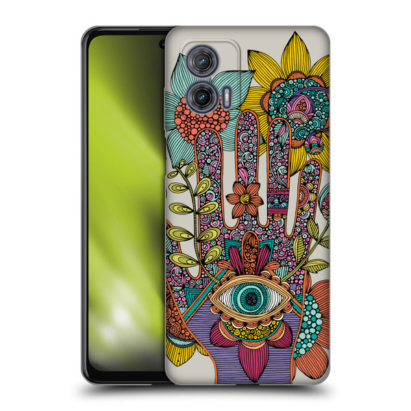 Valentina Symbols Illustration Hamsa Soft Gel Case for Motorola Moto G73 5G