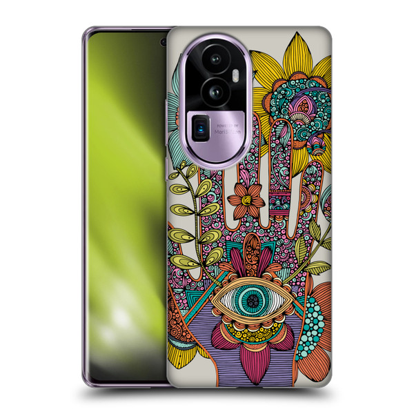 Valentina Symbols Illustration Hamsa Soft Gel Case for OPPO Reno10 Pro+