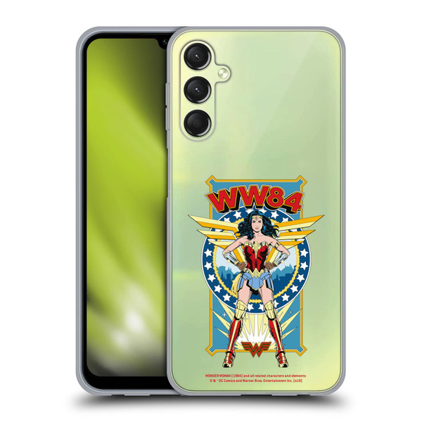 Wonder Woman 1984 Retro Art Logo And Shield Soft Gel Case for Samsung Galaxy A24 4G / Galaxy M34 5G