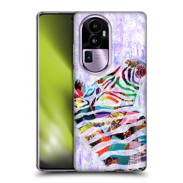Artpoptart Animals Purple Zebra Soft Gel Case for OPPO Reno10 Pro+
