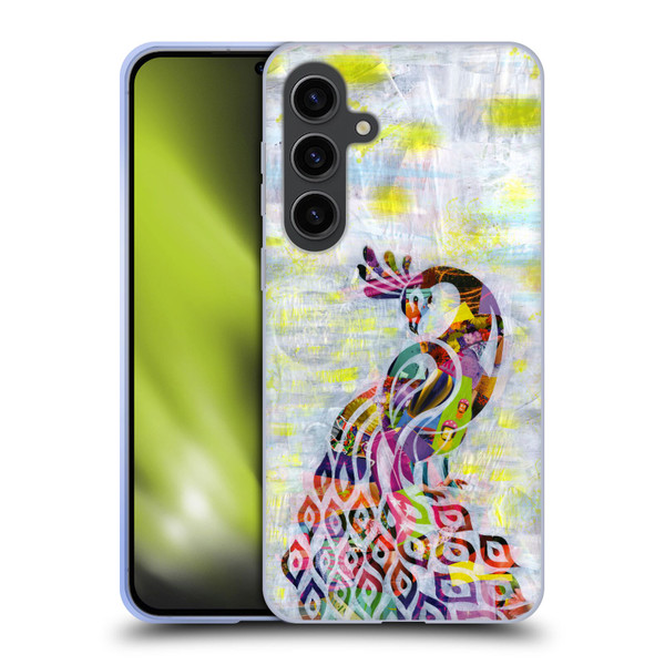 Artpoptart Animals Peacock Soft Gel Case for Samsung Galaxy S24+ 5G
