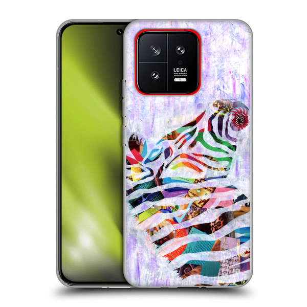 Artpoptart Animals Purple Zebra Soft Gel Case for Xiaomi 13 5G