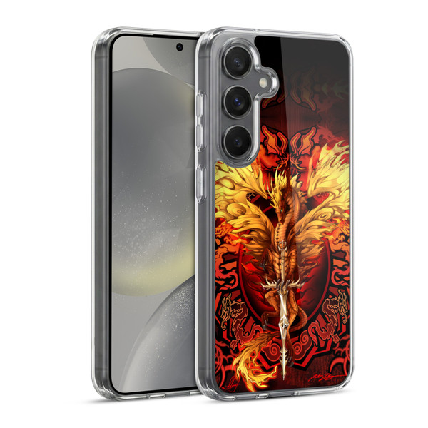 Ruth Thompson Dragons Flameblade Soft Gel Case for Samsung Galaxy S24 5G & MagSafe