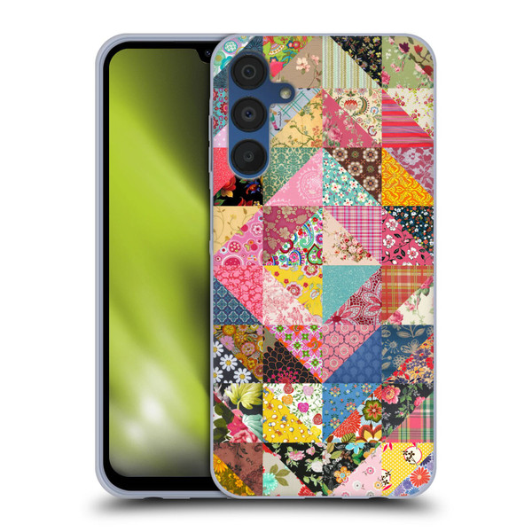 Rachel Caldwell Patterns Quilt Soft Gel Case for Samsung Galaxy A15