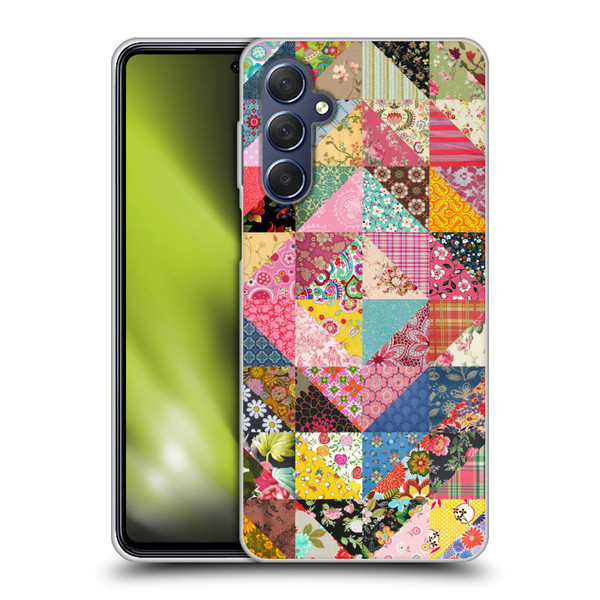 Rachel Caldwell Patterns Quilt Soft Gel Case for Samsung Galaxy M54 5G