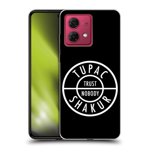Tupac Shakur Logos Trust Nobody Soft Gel Case for Motorola Moto G84 5G