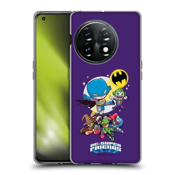 Super Friends DC Comics Toddlers Composed Art Batman Soft Gel Case for OnePlus 11 5G