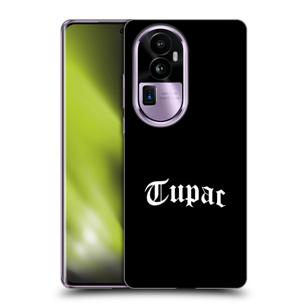 Tupac Shakur Logos Old English 2 Soft Gel Case for OPPO Reno10 Pro+