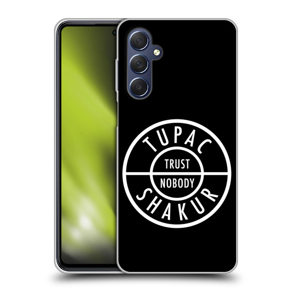 Tupac Shakur Logos Trust Nobody Soft Gel Case for Samsung Galaxy M54 5G