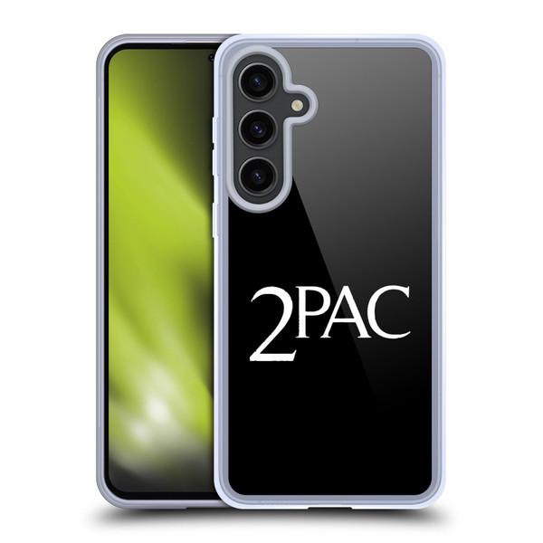 Tupac Shakur Logos Serif Soft Gel Case for Samsung Galaxy S24+ 5G