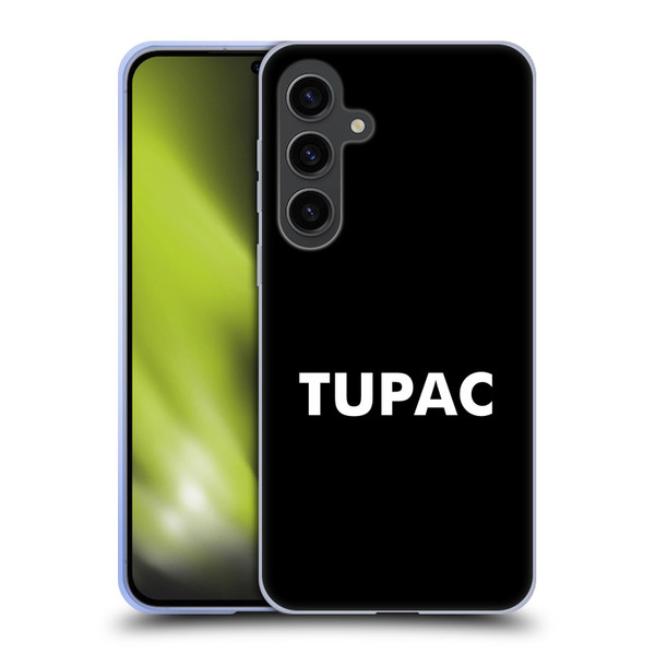 Tupac Shakur Logos Sans Serif Soft Gel Case for Samsung Galaxy S24+ 5G