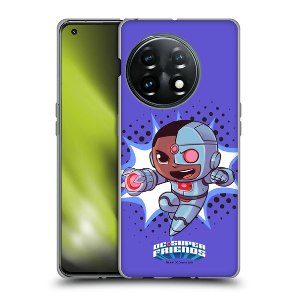 Super Friends DC Comics Toddlers 1 Cyborg Soft Gel Case for OnePlus 11 5G