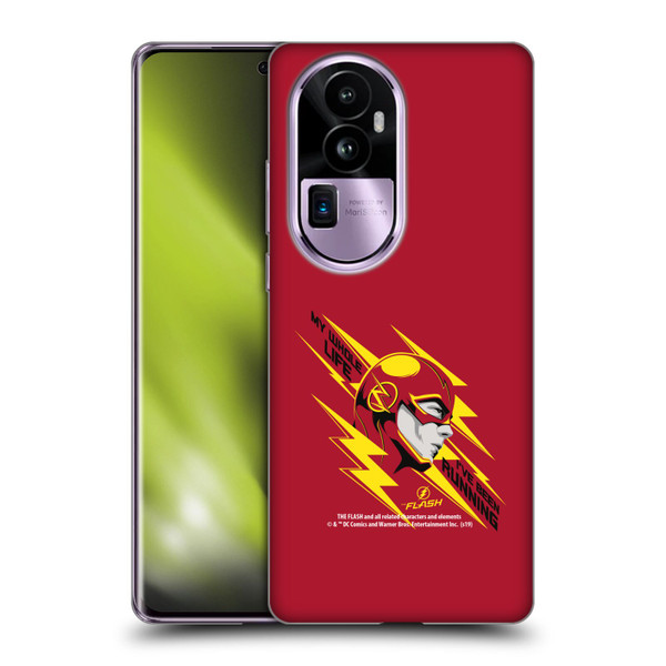 The Flash TV Series Graphics Barry Head Soft Gel Case for OPPO Reno10 Pro+