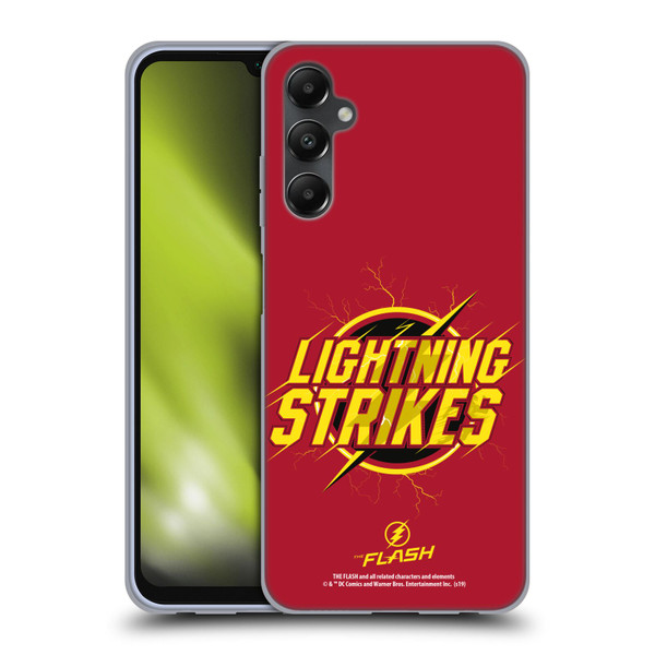 The Flash TV Series Graphics Lightning Strikes Soft Gel Case for Samsung Galaxy A05s