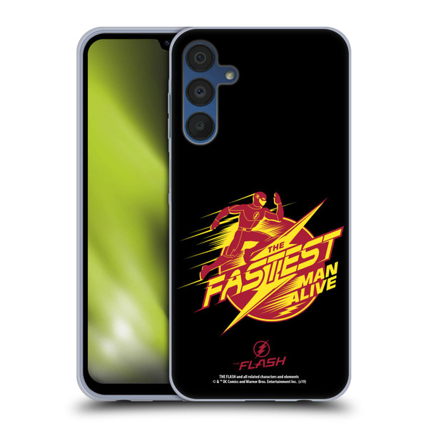 The Flash TV Series Graphics Barry Fastest Man Alive Soft Gel Case for Samsung Galaxy A15