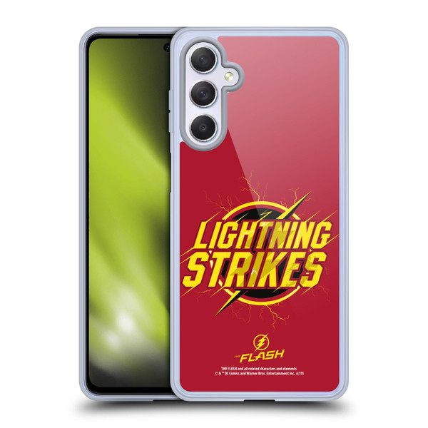 The Flash TV Series Graphics Lightning Strikes Soft Gel Case for Samsung Galaxy M54 5G