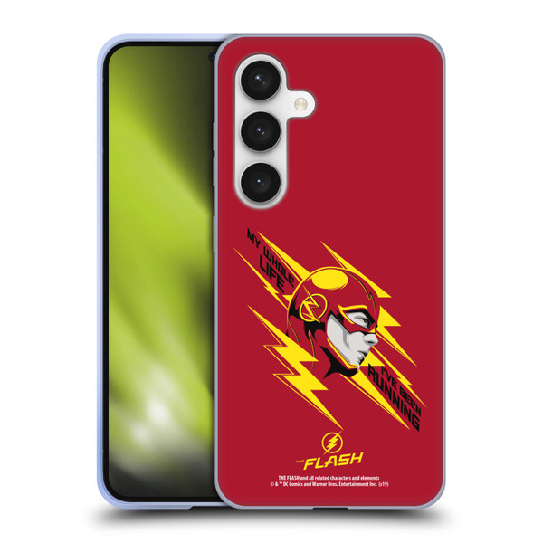 The Flash TV Series Graphics Barry Head Soft Gel Case for Samsung Galaxy S24 5G
