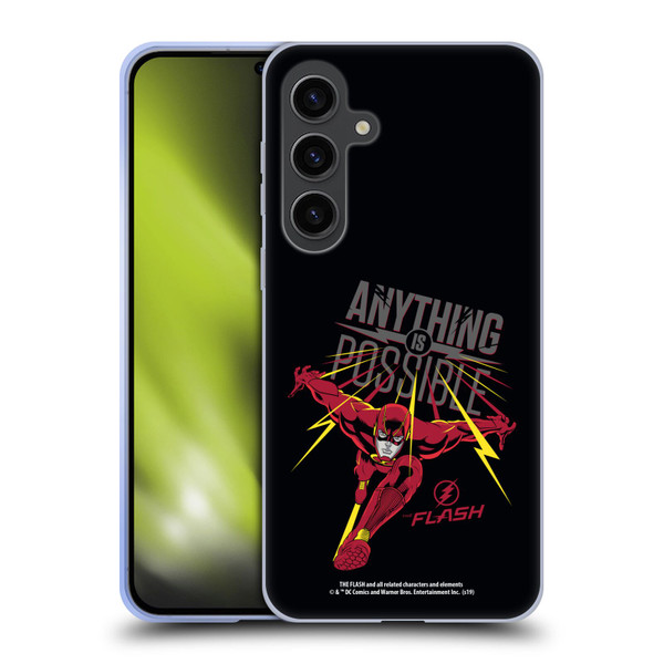 The Flash TV Series Graphics Barry Anything Is Possible Soft Gel Case for Samsung Galaxy S24+ 5G