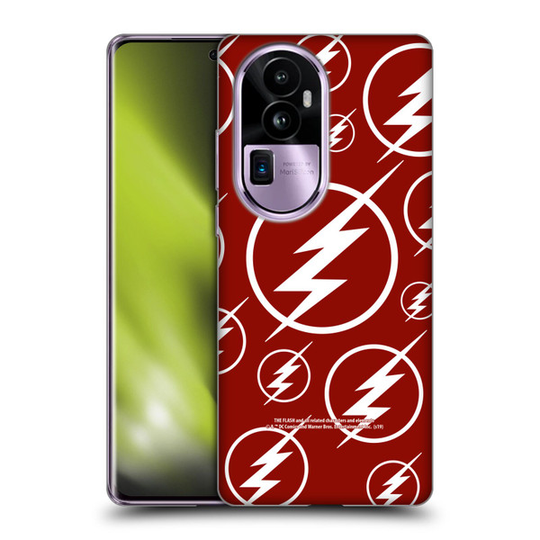 The Flash TV Series Logos Pattern Soft Gel Case for OPPO Reno10 Pro+
