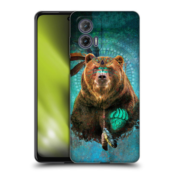 Jena DellaGrottaglia Animals Bear Soft Gel Case for Motorola Moto G73 5G