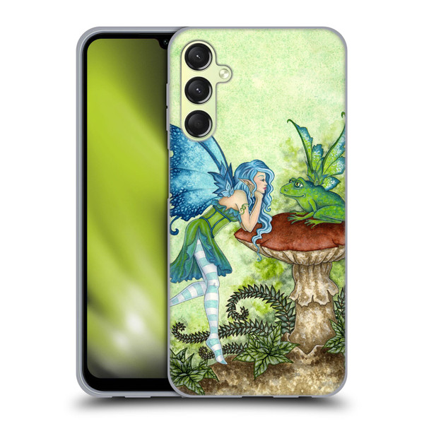Amy Brown Pixies Frog Gossip Soft Gel Case for Samsung Galaxy A24 4G / Galaxy M34 5G