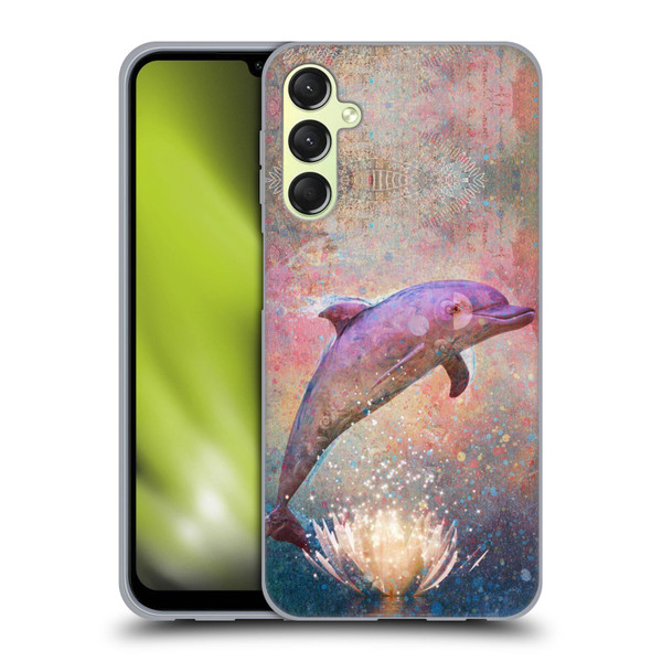 Jena DellaGrottaglia Animals Dolphin Soft Gel Case for Samsung Galaxy A24 4G / Galaxy M34 5G