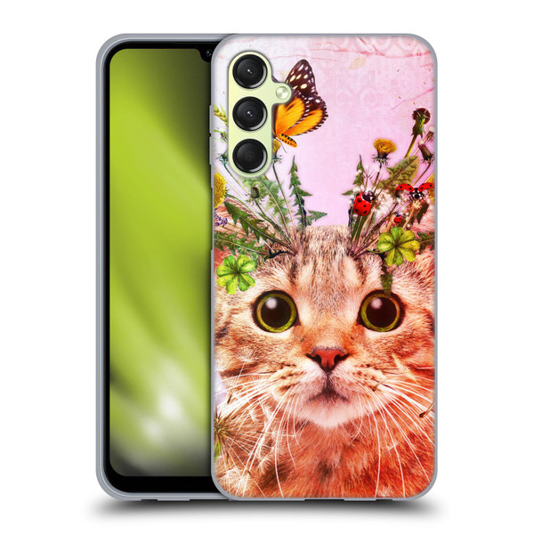 Jena DellaGrottaglia Animals Kitty Soft Gel Case for Samsung Galaxy A24 4G / Galaxy M34 5G