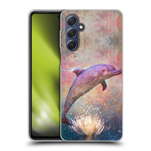 Jena DellaGrottaglia Animals Dolphin Soft Gel Case for Samsung Galaxy M54 5G