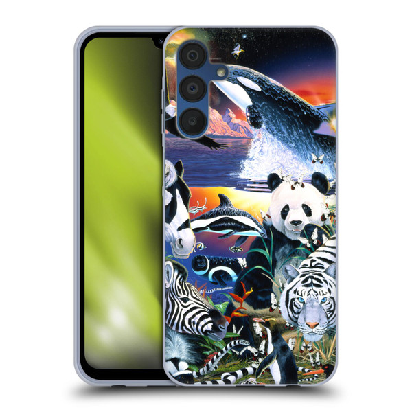 Graeme Stevenson Assorted Designs Animals Soft Gel Case for Samsung Galaxy A15