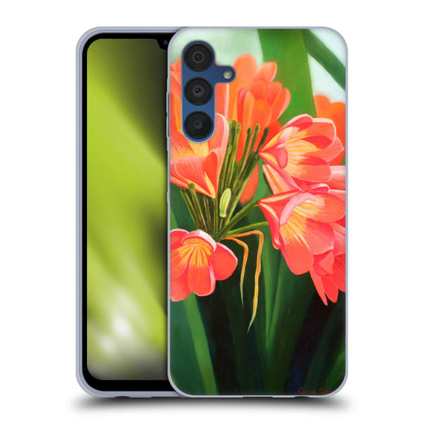 Graeme Stevenson Assorted Designs Flowers 2 Soft Gel Case for Samsung Galaxy A15