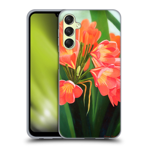 Graeme Stevenson Assorted Designs Flowers 2 Soft Gel Case for Samsung Galaxy A24 4G / Galaxy M34 5G