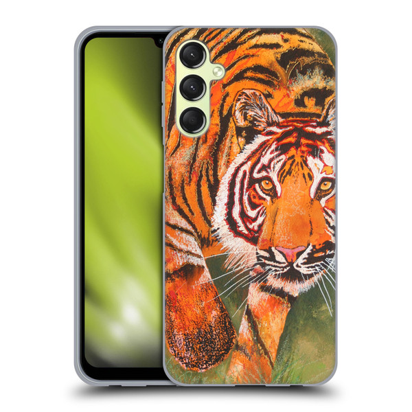 Graeme Stevenson Assorted Designs Tiger 1 Soft Gel Case for Samsung Galaxy A24 4G / Galaxy M34 5G