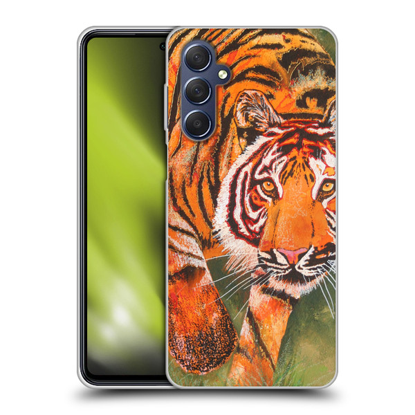 Graeme Stevenson Assorted Designs Tiger 1 Soft Gel Case for Samsung Galaxy M54 5G