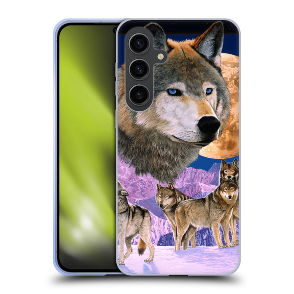Graeme Stevenson Assorted Designs Wolves Soft Gel Case for Samsung Galaxy S24+ 5G