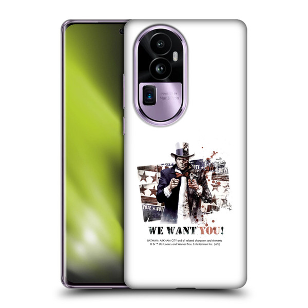 Batman Arkham City Graphics Two-Face We Want You Soft Gel Case for OPPO Reno10 Pro+