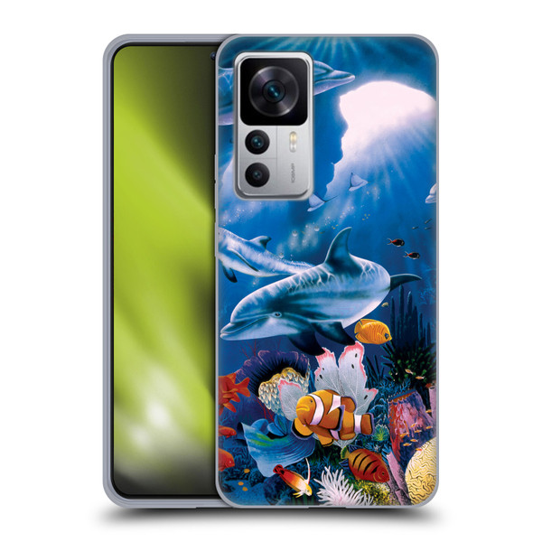 Graeme Stevenson Assorted Designs Dolphins Soft Gel Case for Xiaomi 12T 5G / 12T Pro 5G / Redmi K50 Ultra 5G