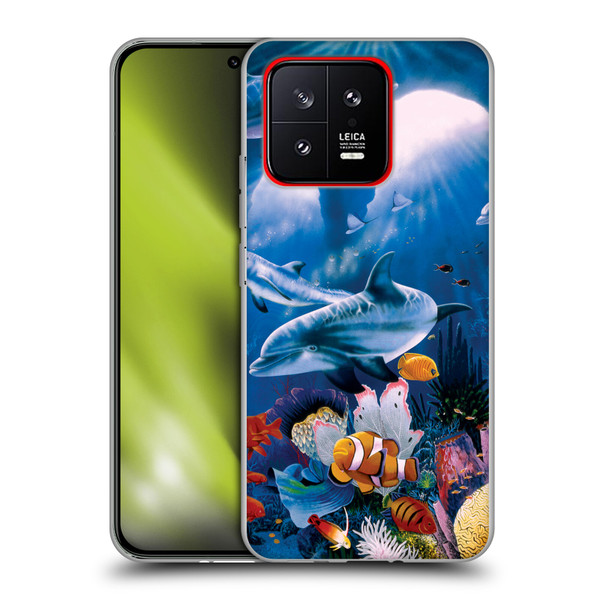 Graeme Stevenson Assorted Designs Dolphins Soft Gel Case for Xiaomi 13 5G