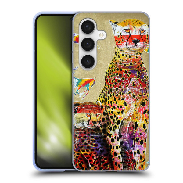 Graeme Stevenson Colourful Wildlife Cheetah Soft Gel Case for Samsung Galaxy S24 5G